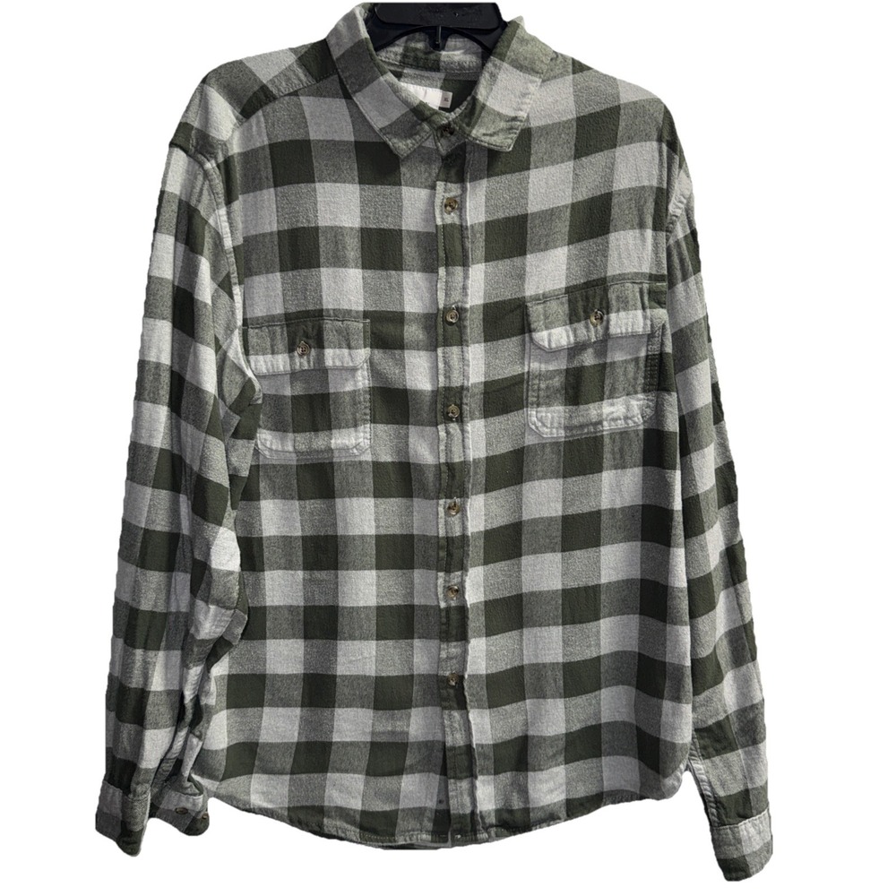 Goodiefellow & Co. Men's XL Mid-weight Long Sleeve Flannel Shirt Plaid Shirt - Picture 3 of 9